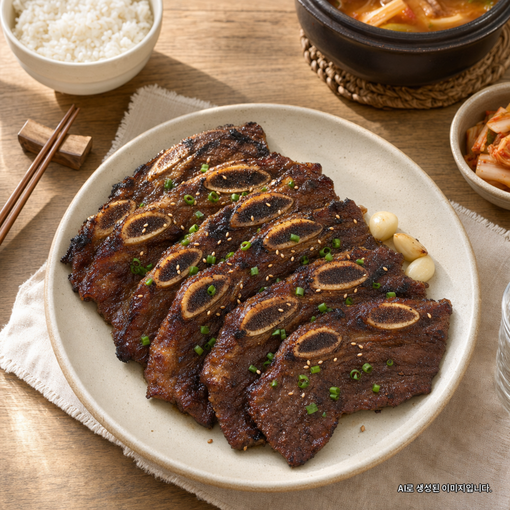 로얄 양념 LA갈비 + 로스구이 세트