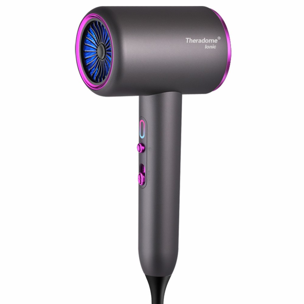 GOYES 초고속 가정용 드라이기 음이온 드라이어 경량 헤어드라이어 1500W BLDC 모터+자기흡입노즐, 핑크, Free