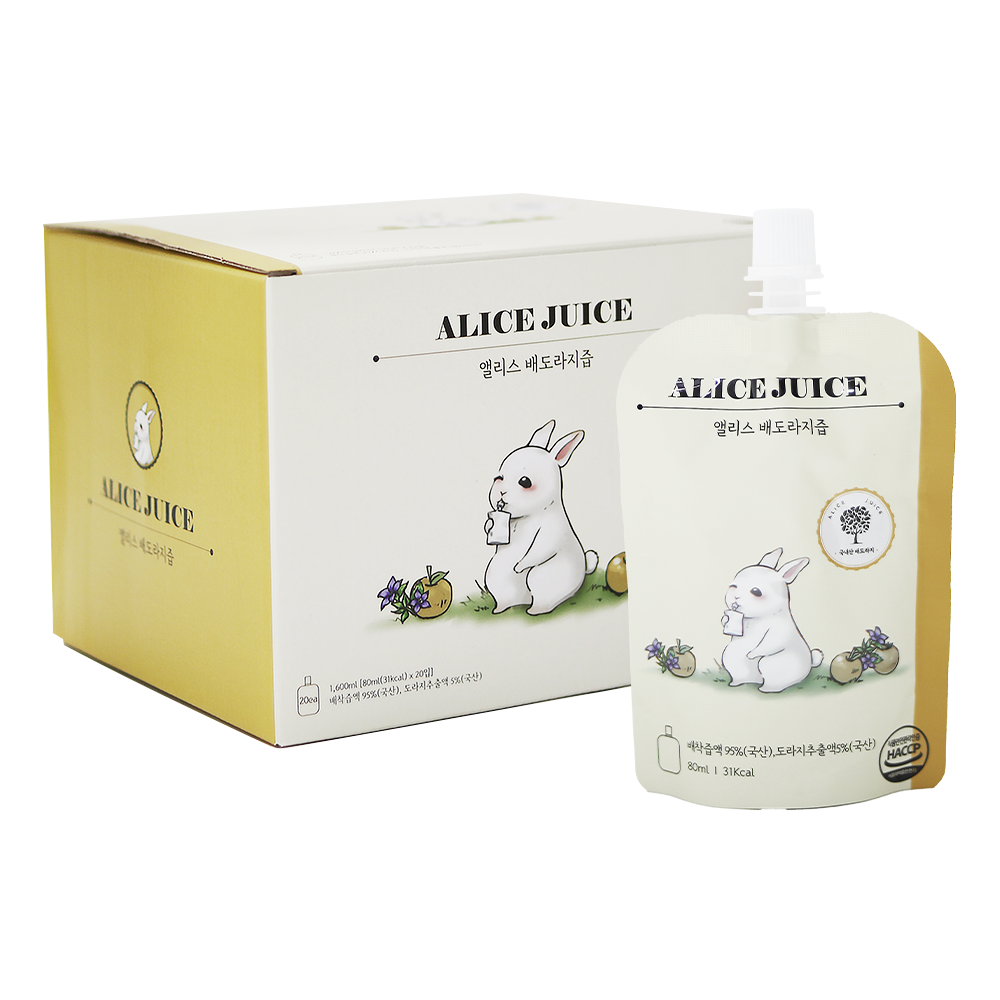 로지오가닉 처음마시는 진한 배도라지즙, 40개, 80ml
