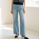 숲 여성용 코튼 혼방 세미 와이드 데님팬츠 SCMDPC3