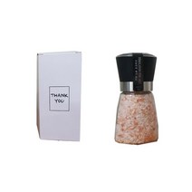 LIN 히말라야 핑크소금 답례품 결혼식 돌잔치, 1개, 2.화이트박스+소금그라인더200g(20개이하 스티커X)