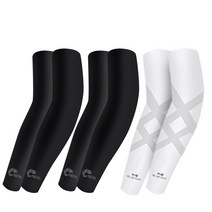 네파 무봉재 쿨토시 암슬리브 1+1, A:네파 블랙 2 + 블루안트 화이트 1