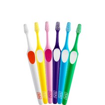 테페 슈프림 컴팩트 칫솔 5개 2단계 칫솔모 부드러운 미세모 치솔 치과용 교정용 치아교정