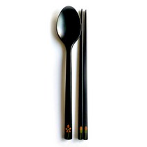 리얼 천연옻칠 국내산 핸드메이드 어른수저(고급칠), 수선화