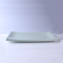 긴사각접시, 그린
