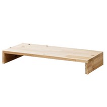 포메리트 삼나무 1단 모니터받침대, 원목