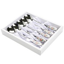 삼미 잉글랜드 12꽃 세라믹수저세트, 실버, 10p (숟가락 5p, 젓가락 5p)