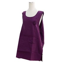 비앤비 코사지 앞치마 퍼플