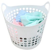홈앤하우스 다용도 빨래 바구니, 화이트, 1개