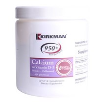 Kirkman Group Inc. 칼슘 with 비타민 D-3 언플레이버드, 454g, 1개