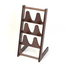 크리에이티브홈 우드 월넛 실내화 걸이 270 x 270 x 580 mm, 1개