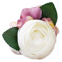 더플라워마켓 브라이덜샤워 꽃팔찌, 라넌수국, 1개, 라넌국수