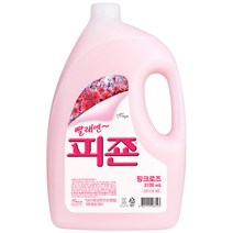 피죤 섬유유연제 핑크로즈 본품, 3100ml, 1개