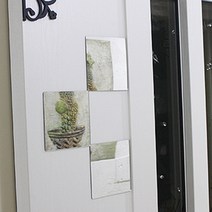 아크릴거울 안전거울 부착 접착식 전신 면도 욕실 휴대폰 뒷면 휴대용, 사이즈 15x15cm(1장)
