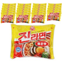 오뚜기 진라면 매운맛 멀티팩 120g, 20개
