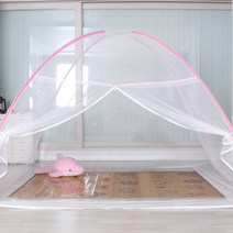 다샵 원터치 텐트형 모기장 5-6인용, 핑크