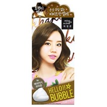 미쟝센 헬로 버블 염색제, 애쉬카키브라운, 3개