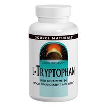 소스내츄럴스 L-트립토판 코엔자임 B-6 포함 500mg 타블렛, 30정, 1개