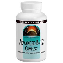 Source Naturals 어드밴스드 B-12 콤플렉스 5mg 타블렛, 60개입, 1개