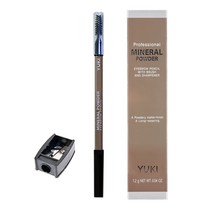 유키 미네랄 파우더 아이브로우 펜슬 + 샤프너, NO5 브라운, 1개