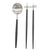 큐티폴 고아 디너 수저세트, 1세트, 스푼 + 젓가락 + 젓가락받침대