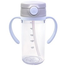 아가프라 스타 트라이탄 빨대컵 300ml, 그레이, 1개