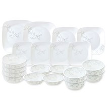 코렐 모닝브리즈 4인 사각 코리안 홈세트, 1세트, 20p, 혼합색상