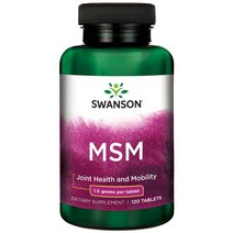 스완슨 MSM 타블렛, 120개입, 1개, 120정