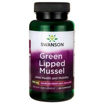 스완슨 뉴질랜드 초록입홍합 500mg 캡슐, 60개입, 1개