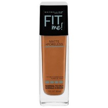 메이블린 핏 미! 매트+ 포어리스 파운데이션 30ml, Spicy Brown, 1개