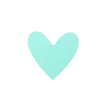 못난이상점 하트 우드 인테리어 벽후크 아이방꾸미기, 민트, 1세트