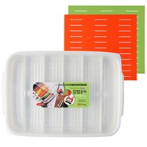 이지앤프리 김밥준비 보관용기 세트, 1세트, 김밥말이 랜덤 발송 + 준비용기