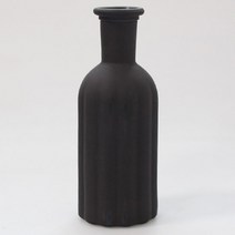 모리앤 모던 라인 유리 화병, 블랙