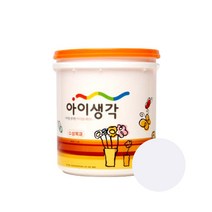 페인트인포 아이생각 수성목재 프리미엄 페인트 가구/방문/싱크대용 1L, 화이트, 1개