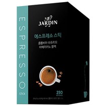 쟈뎅 콜롬비아 수프리모 아메리카노 블랙 에스프레소 스틱, 1g, 250개, 250개입
