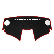 렉스디 논슬립 대시보드커버 쉐보레 스파크 네비매립형, 블랙 + 레드띠, 1개