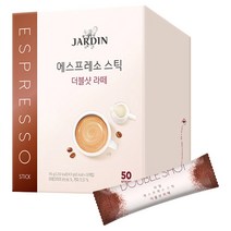 쟈뎅 에스프레소 스틱 더블샷 라떼 커피믹스, 14.9g, 50개
