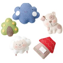난쟁이똥자루 푸른목장 컬러 모빌만들기 DIY, 1세트