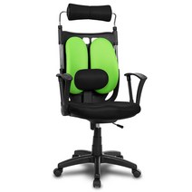 체어클럽 골드백680 듀얼요추형 사무용의자, 그린