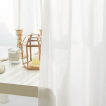 바이지미 베이스 쉬폰 커튼 /핀스타일