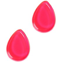 뷰티팝 양면 팩트 실리콘 퍼프, 물방울레드, 2개입