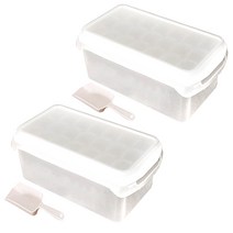 선샤인 얼음컨테이너 2p + 21홀 뚜껑제빙기 2p + 얼음스푼 2p, 혼합 색상