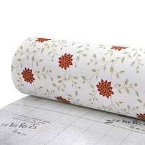 접착식 단열벽지 장미넝쿨, 혼합색상