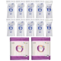 리빙웰 일반형 일회용 젓가락 100p x 2개 + 포크 10p x 2개 + 숟가락 10p x 8개, 1세트