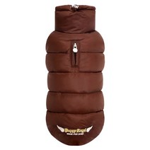 퍼피엔젤 러브 애견 다운 패딩 조끼, 브라운