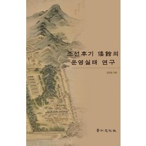 조선후기 왜관의 운영실태 연구, 경인문화사, 김강일