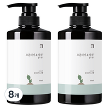 살림백서 오푼티아&밤부 샴푸 화이트머스크향, 500ml, 8개