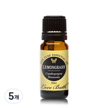 러브바스 레몬그라스 아로마 에센셜오일, 10ml, 5개