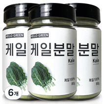 헬로우그린 국산 케일 분말 통, 80g, 6개