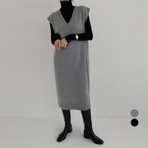 바블링브룩 여성용 소프트 니트 조끼 롱 원피스